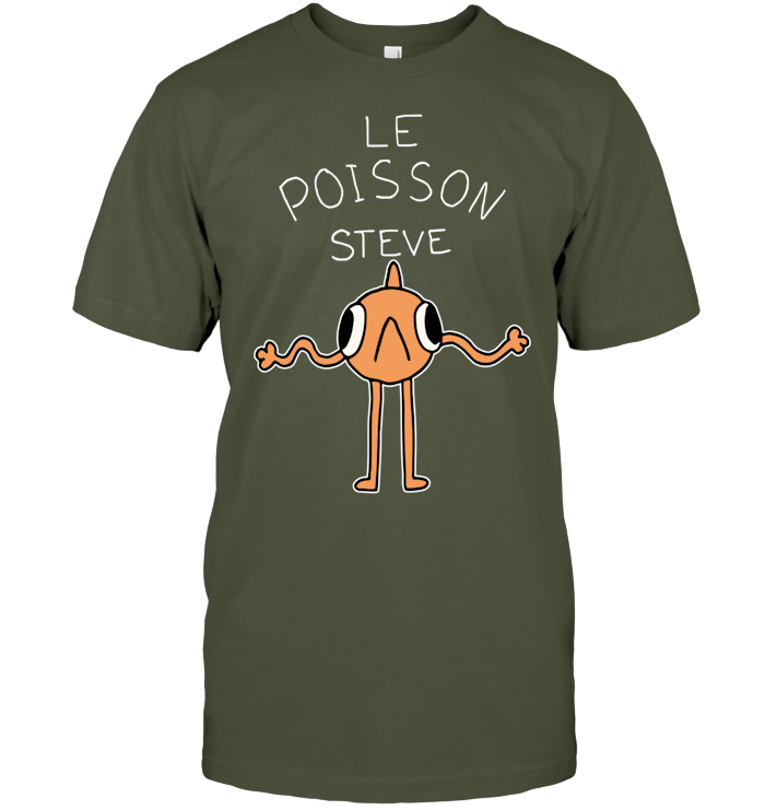 Le Poisson Steve T-Shirt - ECOLD113 (Black Shirt)