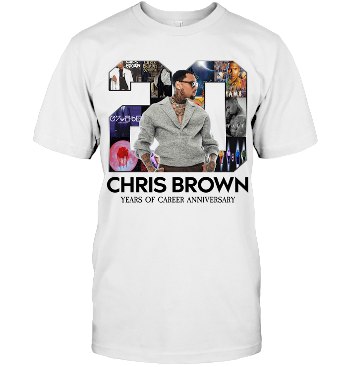 Chris Brown Breezy Bowl XX Tour T-Shirt - ECOBT1415 (White Shirt)
