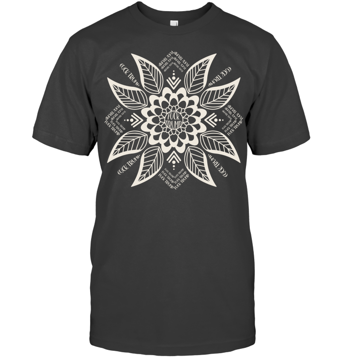 Subtle Anti Fascist FDT Mandala Political Shirt - ECOTR3857 (Black Shirt)