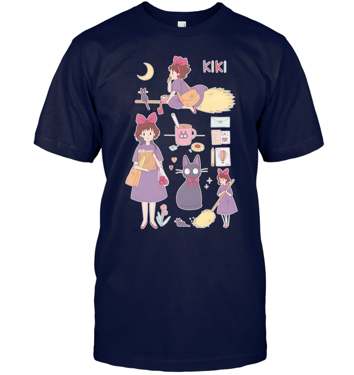 Kikis Delivery Service Jiji Shirt - ECOBT1411 (Black Shirt)