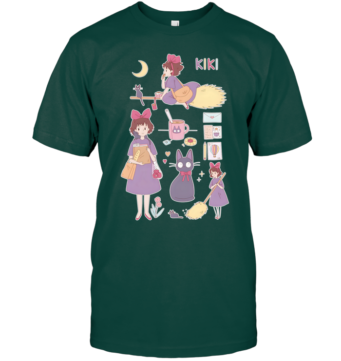 Kikis Delivery Service Jiji Shirt - ECOBT1411 (Black Shirt)