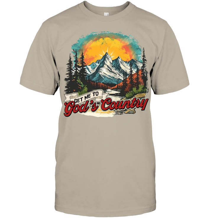 Get Me To God’s Country Shirt - ECOTR4107 (White Shirt)