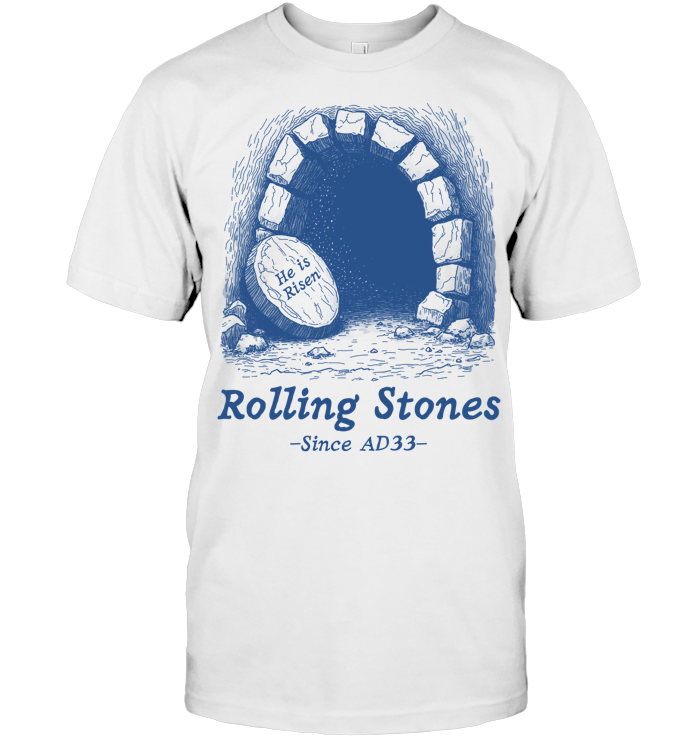 Rolling Stones Since AD33 Shirt - ECOBT1310 (White Shirt)
