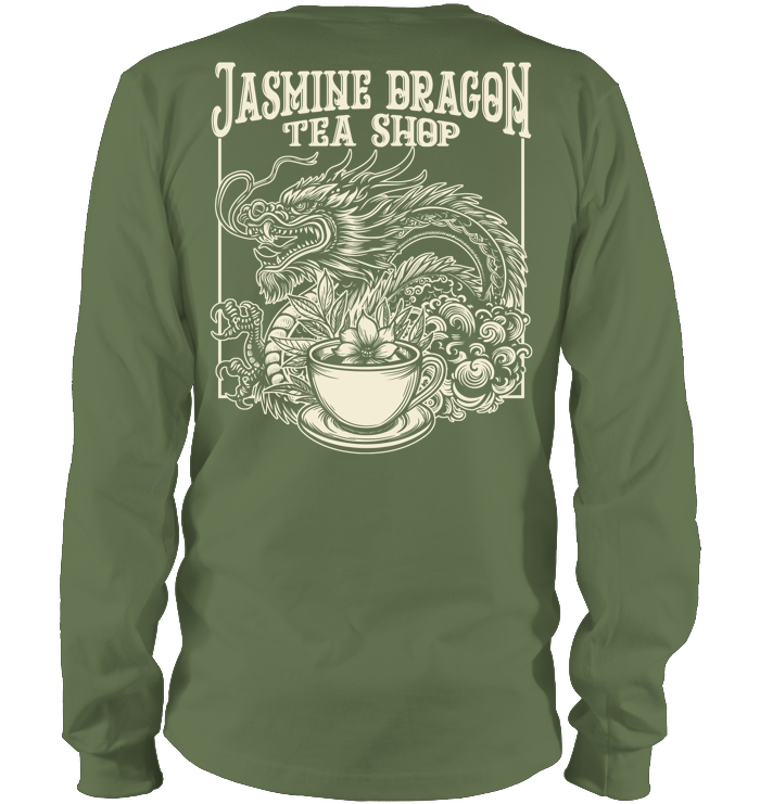 Jasmine Dragon Tea House Sweatshirt - ECOTR3933 (Black Shirt)
