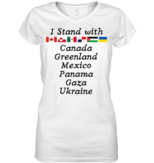 Anti Trump MAGA V-neck Tee - EVYBT1255 (White)